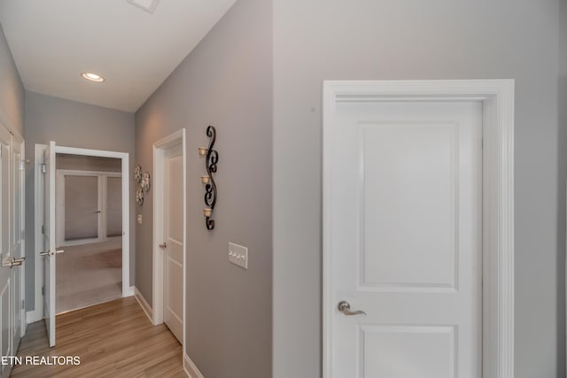 169 Dudi Trl, Vonore, TN 37885 - corridor with recessed lighting, light wood finished floors, and baseboards