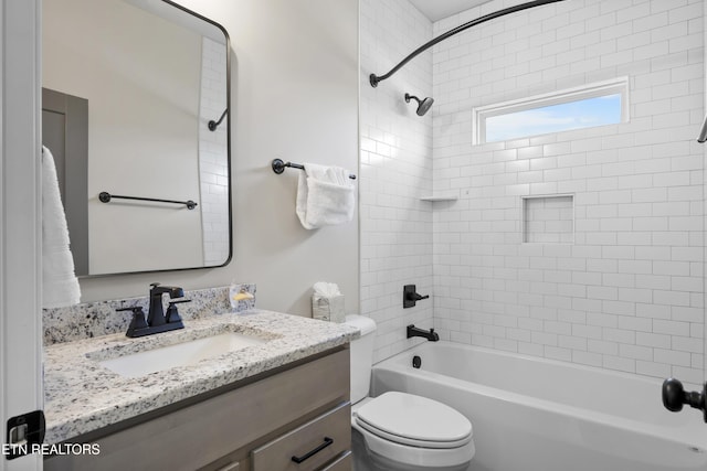 2718 Vista Meadows Ln, Sevierville, TN 37876 - full bath with vanity, shower / bathtub combination, and toilet