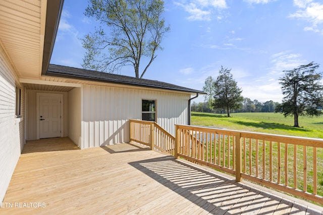 5911 Roberts Rd, Corryton, TN 37721 - wooden terrace featuring a lawn