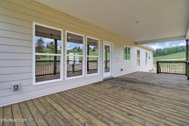 view of deck