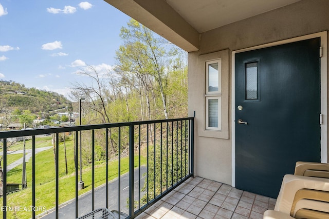view of balcony