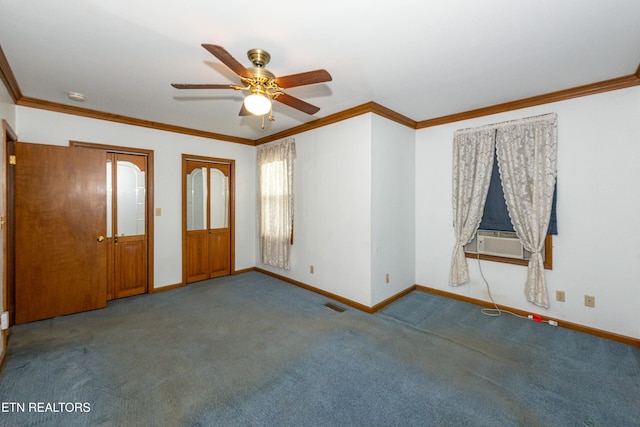 285 Telford St, Alcoa, TN 37701 - interior space featuring visible vents, baseboards, and ceiling fan