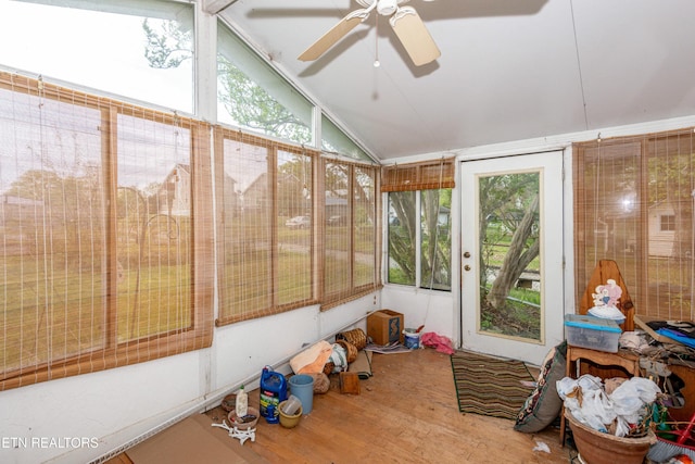 285 Telford St, Alcoa, TN 37701 - unfurnished sunroom with ceiling fan and plenty of natural light