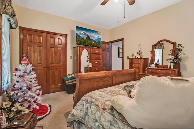 300 Lowe Rd, Huntsville, TN 37756 - carpeted bedroom with ceiling fan