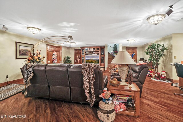 300 Lowe Rd, Huntsville, TN 37756 - living area with baseboards and wood finished floors