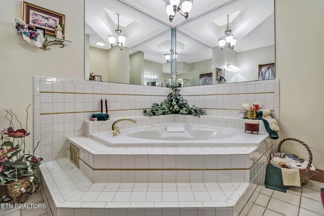300 Lowe Rd, Huntsville, TN 37756 - bathroom with tile patterned flooring and a garden tub