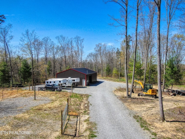 2025 Allardt Tinch Rd, Jamestown, TN 38556 - view of dirt / gravel road with a wooded view
