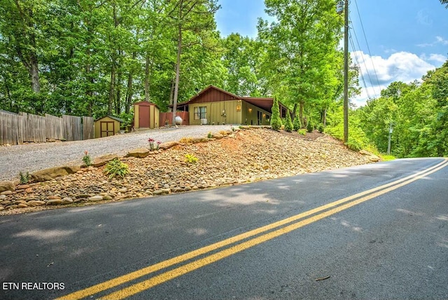 view of road