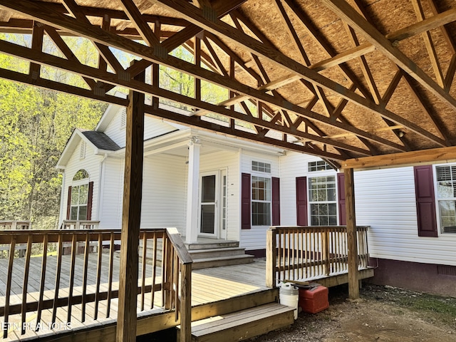 337 Costner Rd, Cosby, TN 37722 - view of wooden deck