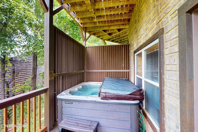 3219 Grouse Ridge Ln, Sevierville, TN 37862 - deck with a hot tub
