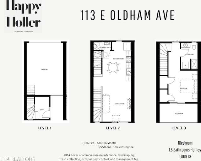 113 E Oldham Unit 104, Knoxville, TN 37917 - view of layout