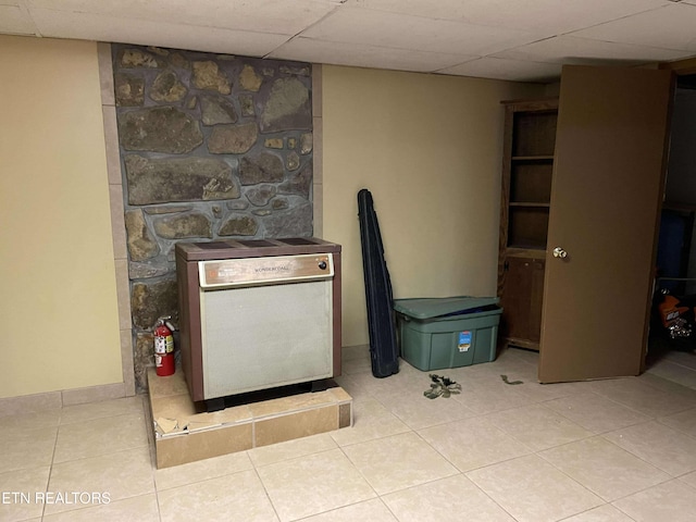 430 Buell Ln, Speedwell, TN 37870 - interior space featuring a drop ceiling and a fire extinguisher
