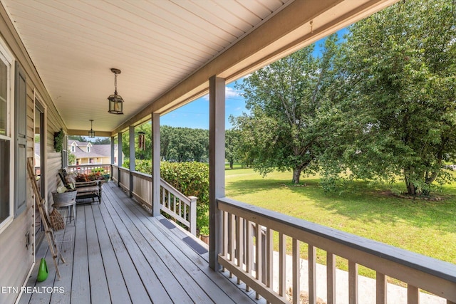 12903 Georgetown Village Ln, Georgetown, TN 37336 - porch featuring a yard