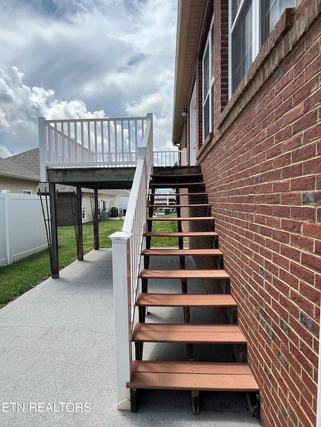 view of staircase