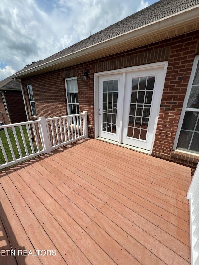 view of deck