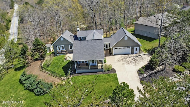 drone / aerial view