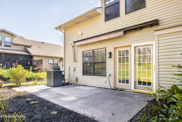 8411 Ivy Green Way, Knoxville, TN 37919 - rear view of property featuring central air condition unit and a patio