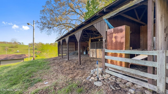 view of stable