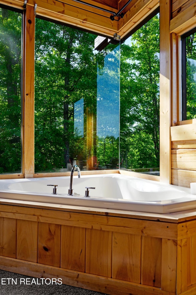full bath with a bath