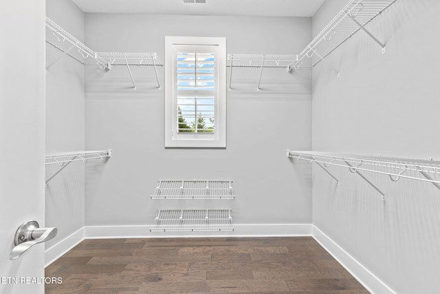 1416 Ebenezer Rd, Knoxville, TN 37922 - walk in closet featuring visible vents and wood finished floors