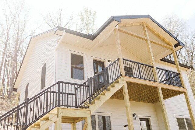 162 Wilderness Dr, New Tazewell, TN 37825 - view of side of home featuring stairs