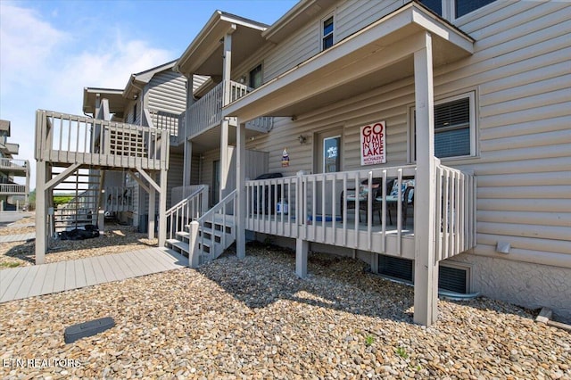 470 Deerfield Lndg Unit 5, Lafollette, TN 37766 - property entrance with a wooden deck