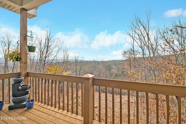 view of wooden terrace