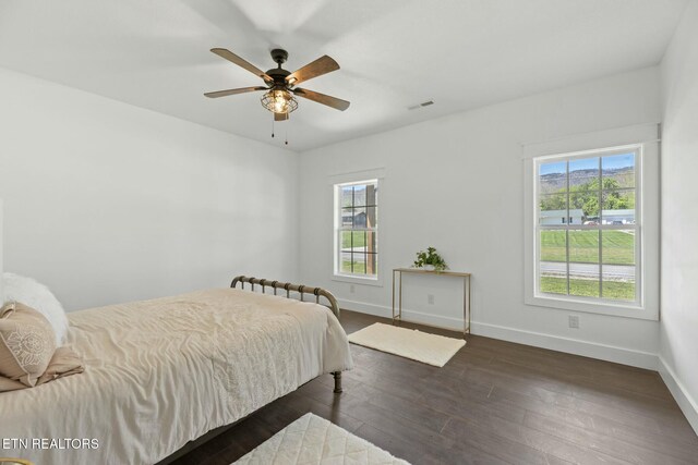 252 Old Middlesboro Hwy, Lafollette, TN 37766 - bedroom with visible vents, wood finished floors, baseboards, and multiple windows