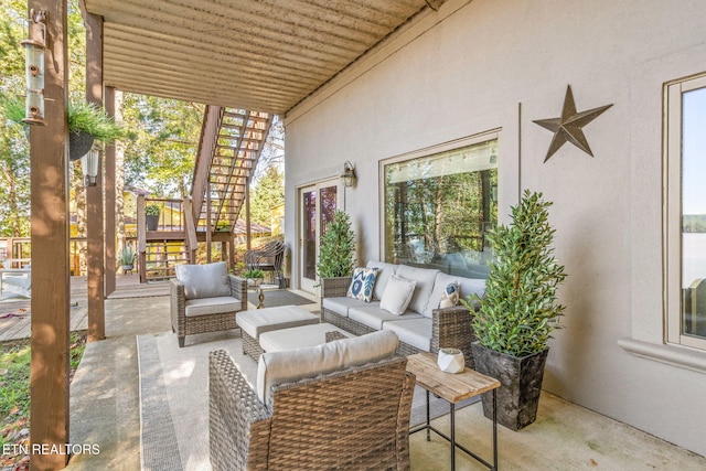 sunroom with plenty of natural light