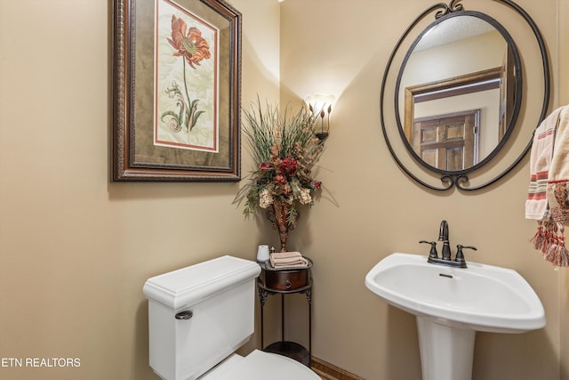 46 Chestnut Dr, Norris, TN 37828 - bathroom with toilet and a sink