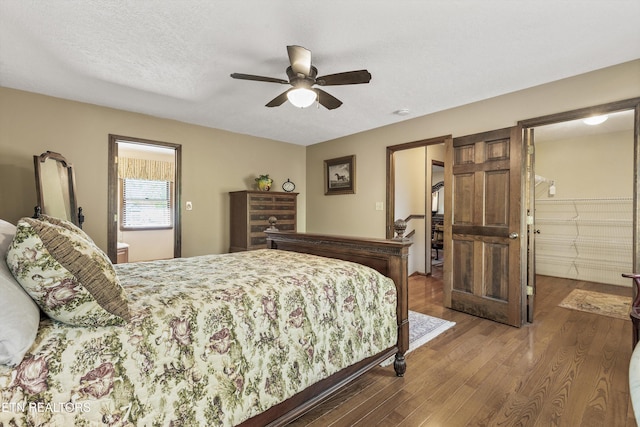 46 Chestnut Dr, Norris, TN 37828 - bedroom with a ceiling fan and wood finished floors