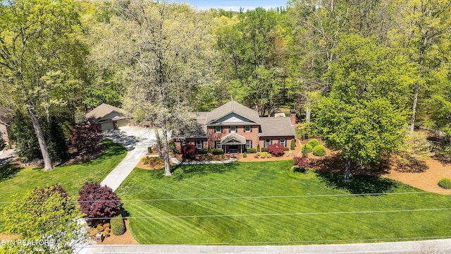 46 Chestnut Dr, Norris, TN 37828 - aerial view featuring a view of trees