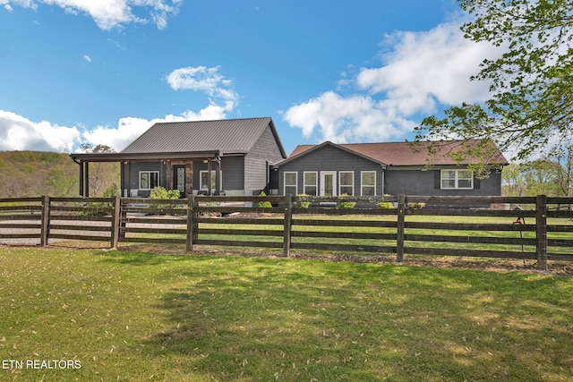 544 Mill Creek Rd, Andersonville, TN 37705 - view of front facade with a fenced backyard and a front lawn