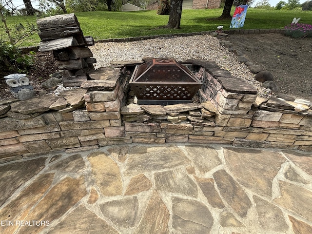 2525 Virgil Rushing Way, Knoxville, TN 37914 - exterior details with an outdoor fire pit