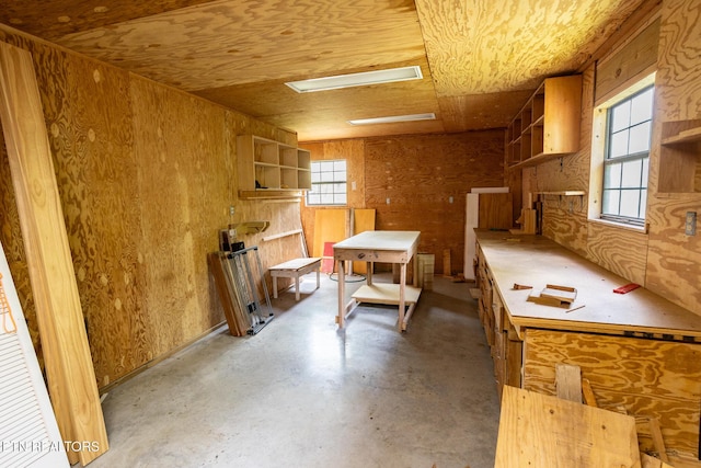 23 Windhaven Ln, Oak Ridge, TN 37830 - interior space with concrete flooring and open shelves