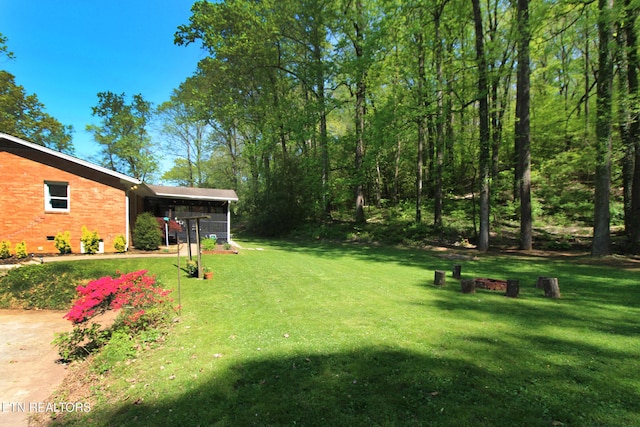 view of yard