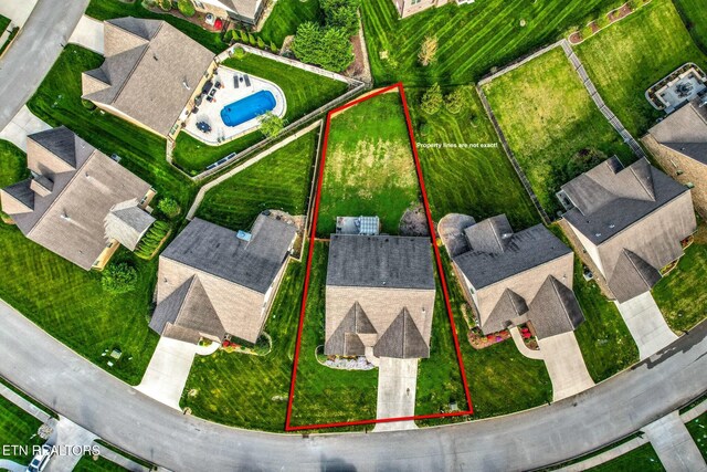 3317 Parrish Hill Ln, Knoxville, TN 37938 - drone / aerial view with a residential view