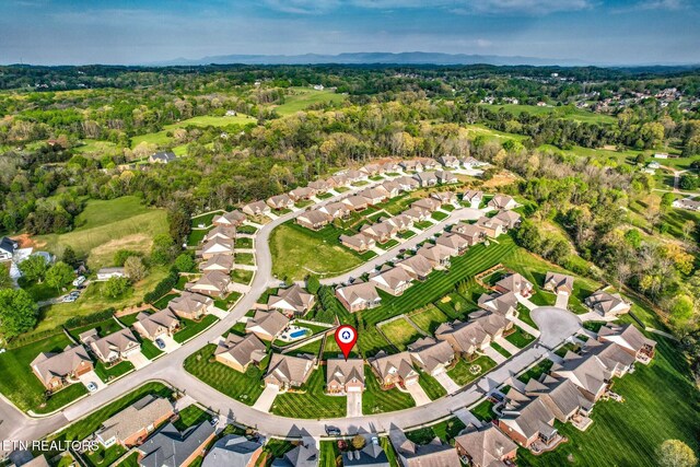 3317 Parrish Hill Ln, Knoxville, TN 37938 - aerial view with a residential view