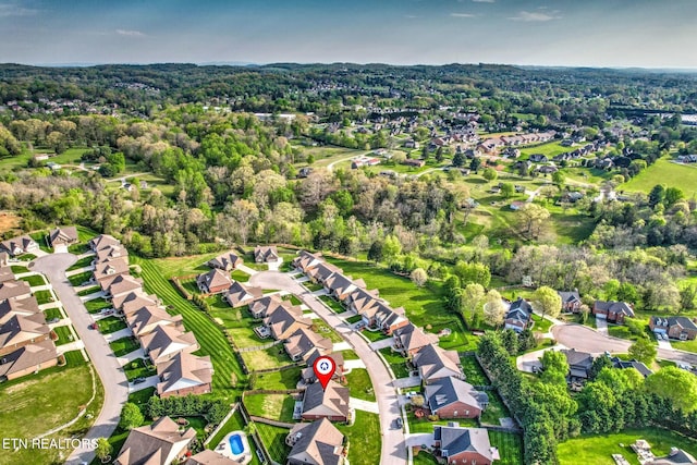 3317 Parrish Hill Ln, Knoxville, TN 37938 - bird's eye view featuring a residential view