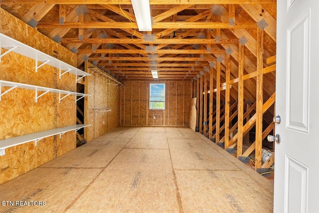 view of attic