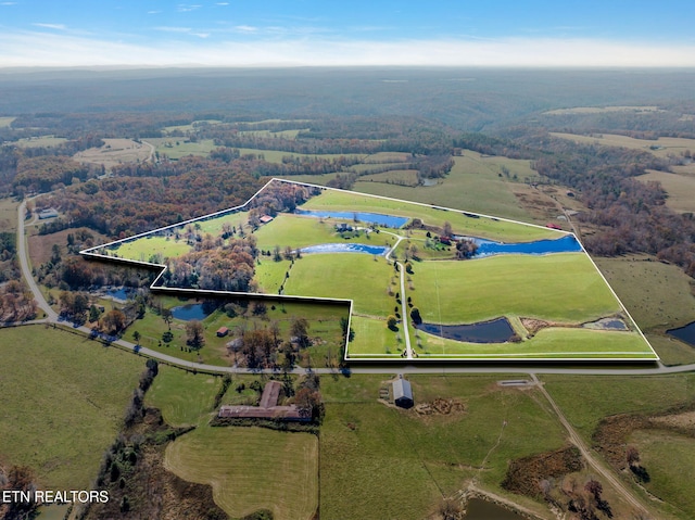135 Austin Ln, Deer Lodge, TN 37726 - drone / aerial view with a rural view and a water view