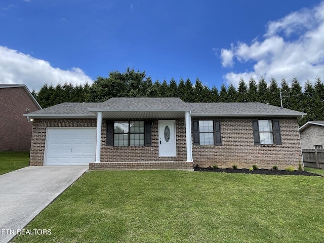 7117 Majors Landing Ln, Corryton, TN 37721 - single story home featuring an attached garage, brick siding, driveway, and roof with shingles