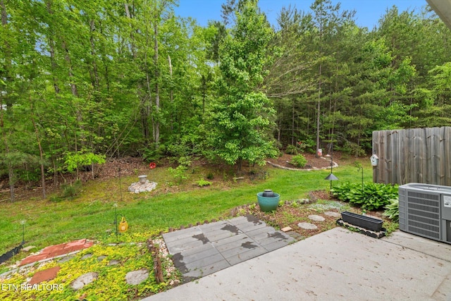 7143 La Christa Way, Knoxville, TN 37921 - view of yard with central AC and a patio