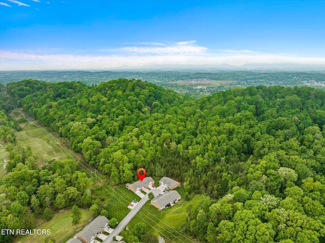 7143 La Christa Way, Knoxville, TN 37921 - aerial view featuring a forest view