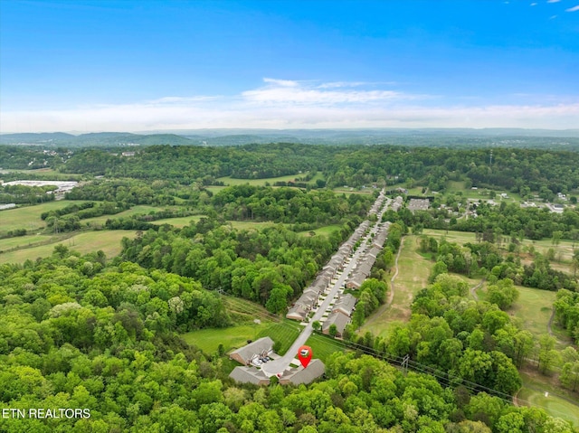 7143 La Christa Way, Knoxville, TN 37921 - birds eye view of property featuring a wooded view
