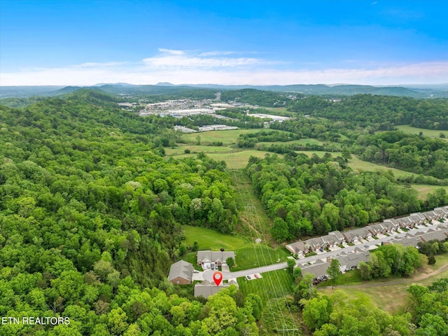 7143 La Christa Way, Knoxville, TN 37921 - aerial view featuring a mountain view and a wooded view
