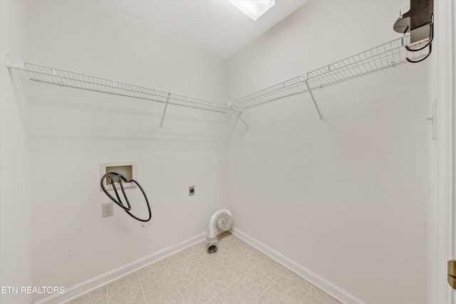 3804 Whitworth Dr, Knoxville, TN 37938 - laundry room with baseboards, laundry area, hookup for an electric dryer, and hookup for a washing machine
