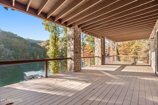 view of wooden terrace
