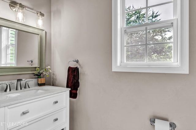 bathroom featuring vanity