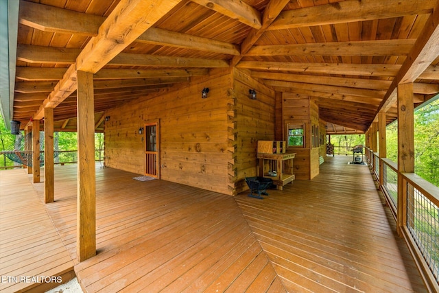 761 N Knob Creek Rd, Seymour, TN 37865 - wooden deck with an exterior structure